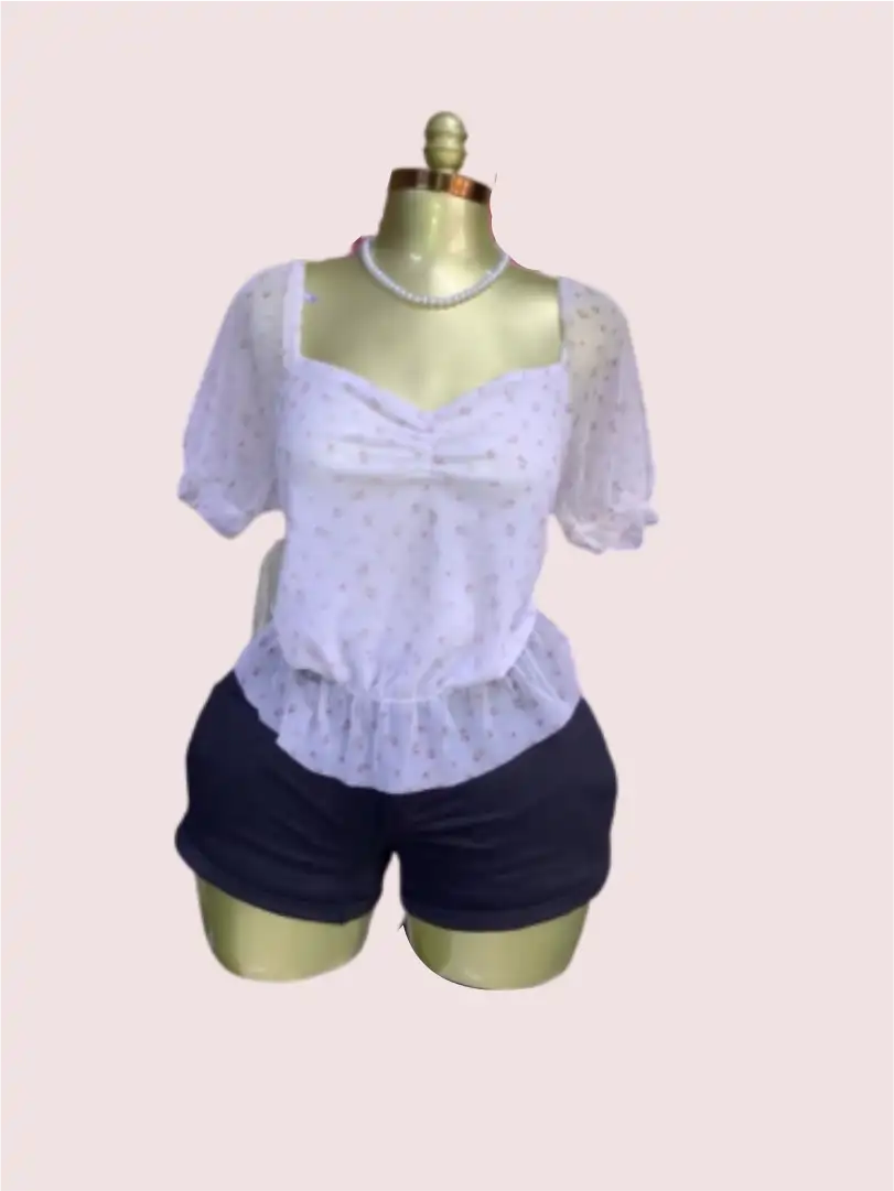 Cute Mesh Top