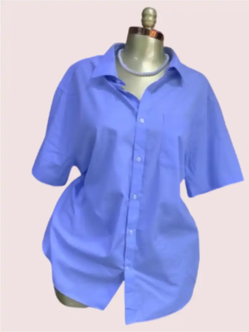 Plain Blue Cute Shirt